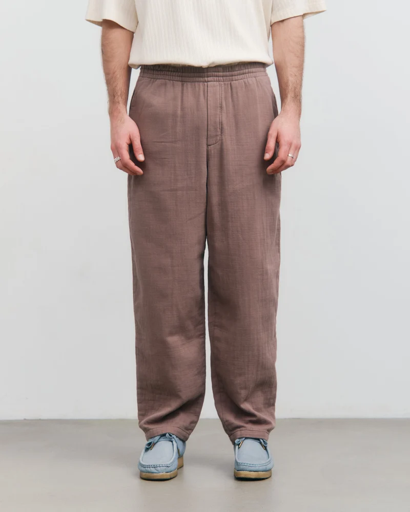 Braune Weite Hose aus 100% Bio-Baumwolle von Rotholz