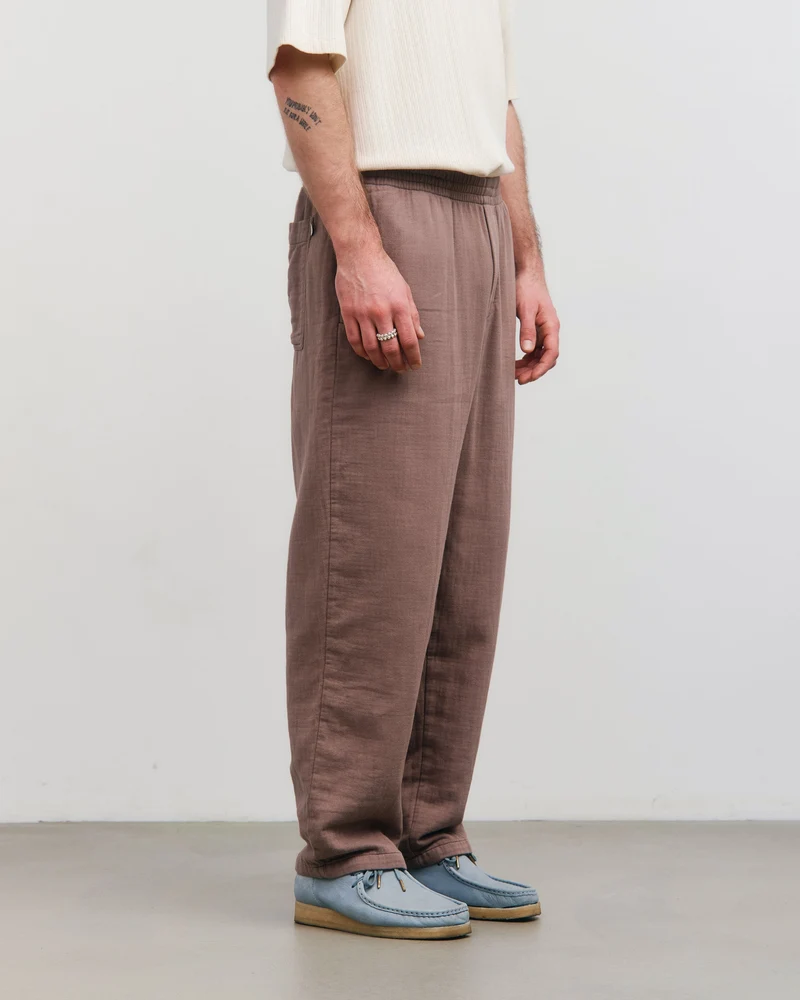 Braune Weite Hose aus 100% Bio-Baumwolle von Rotholz