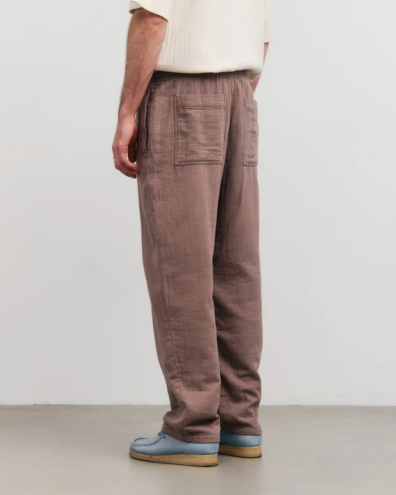 Braune Weite Hose aus 100% Bio-Baumwolle von Rotholz