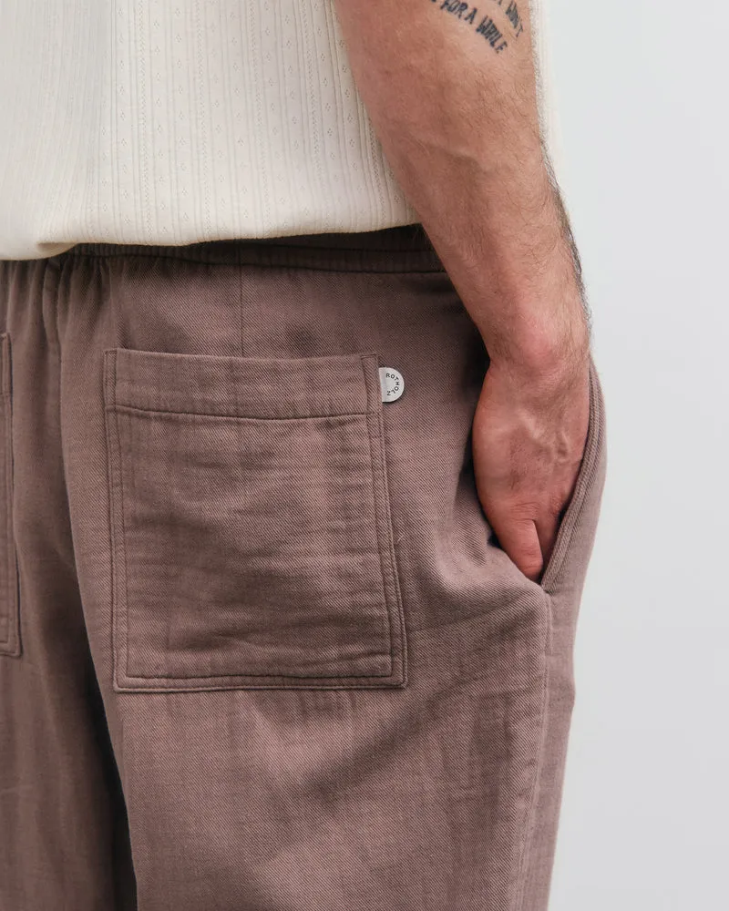 Braune Weite Hose aus 100% Bio-Baumwolle von Rotholz