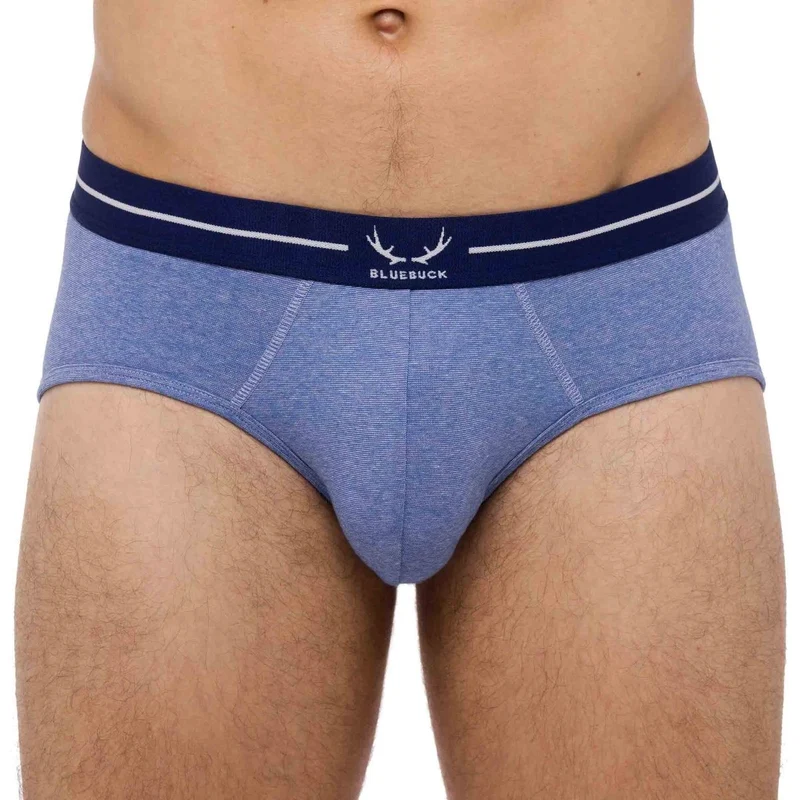 Blaue Unterhose aus Bio-Baumwolle von Bluebuck