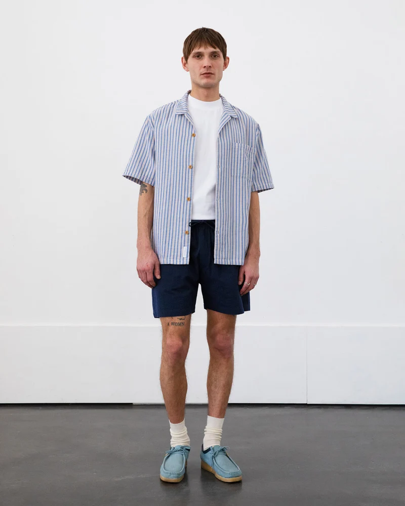 Dunkelblaue Hose aus 100% Bio-Baumwolle von Rotholz