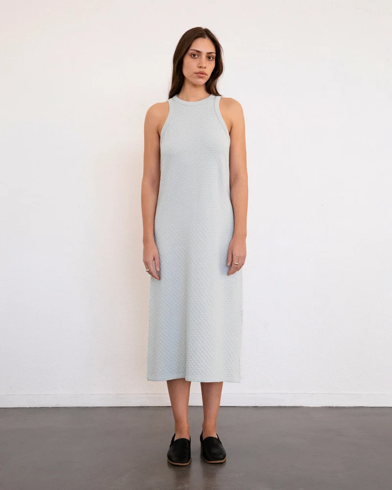 Graues Strickkleid aus 100% Bio-Baumwolle von Rotholz