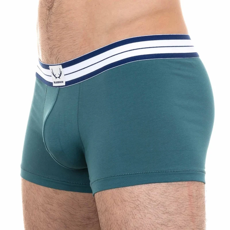 Grüne Boxershorts aus Biobaumwolle von Bluebuck