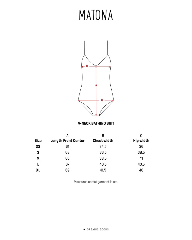 Brauner Badeanzug V-Neck aus Nylon von Matona