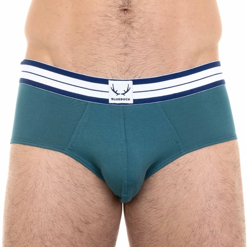 Ozeangrüne Unterhose aus Bio-Baumwolle von Bluebuck