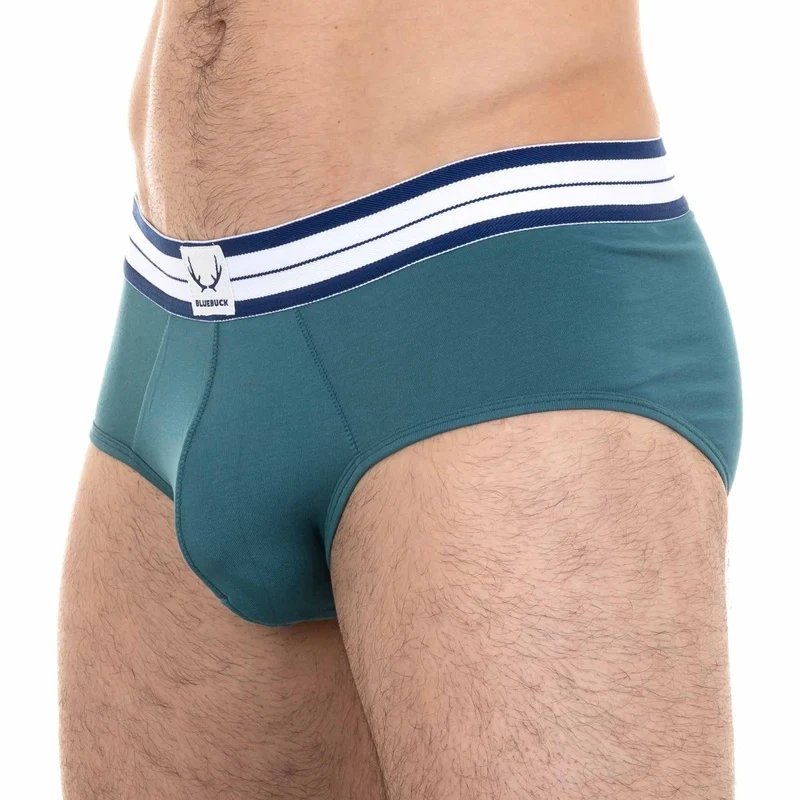 Ozeangrüne Unterhose aus Bio-Baumwolle von Bluebuck