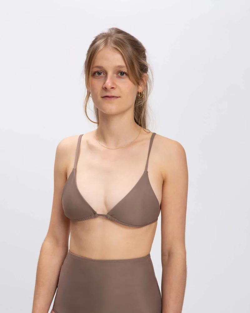 Triangle Bikini Top taupe