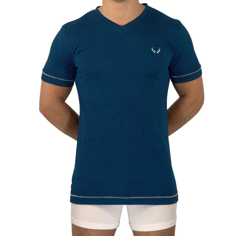 Dunkelblaues T-Shirt aus Bio-Baumwolle von Bluebuck