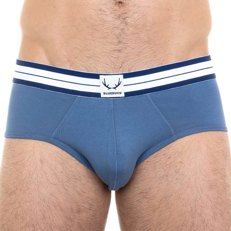 Mondblaue Unterhose aus Bio-Baumwolle von Bluebuck