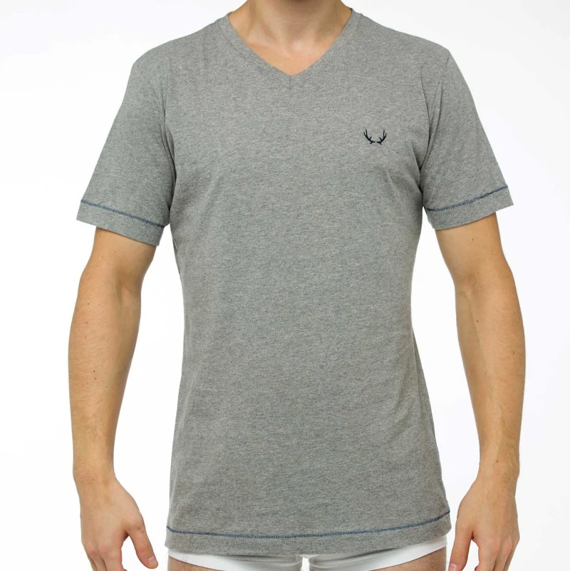 Graues T-Shirt aus Bio-Baumwolle von Bluebuck