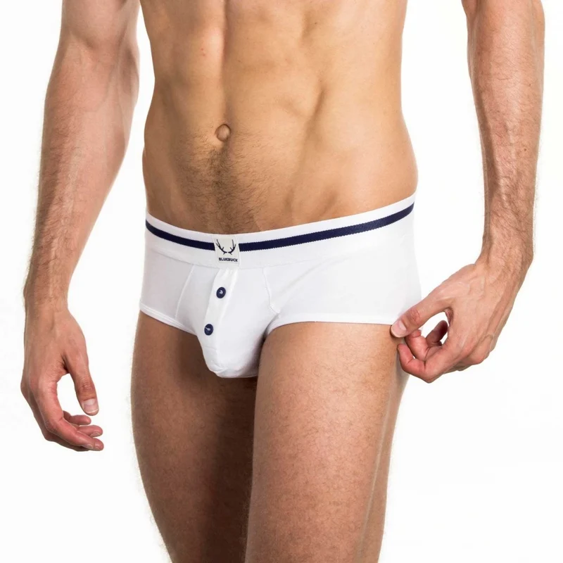 Weisse Unterhose aus Bio-Baumwolle von Bluebuck