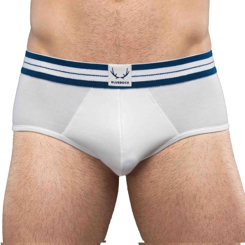 Weisse Unterhose aus Bio-Baumwolle von Bluebuck