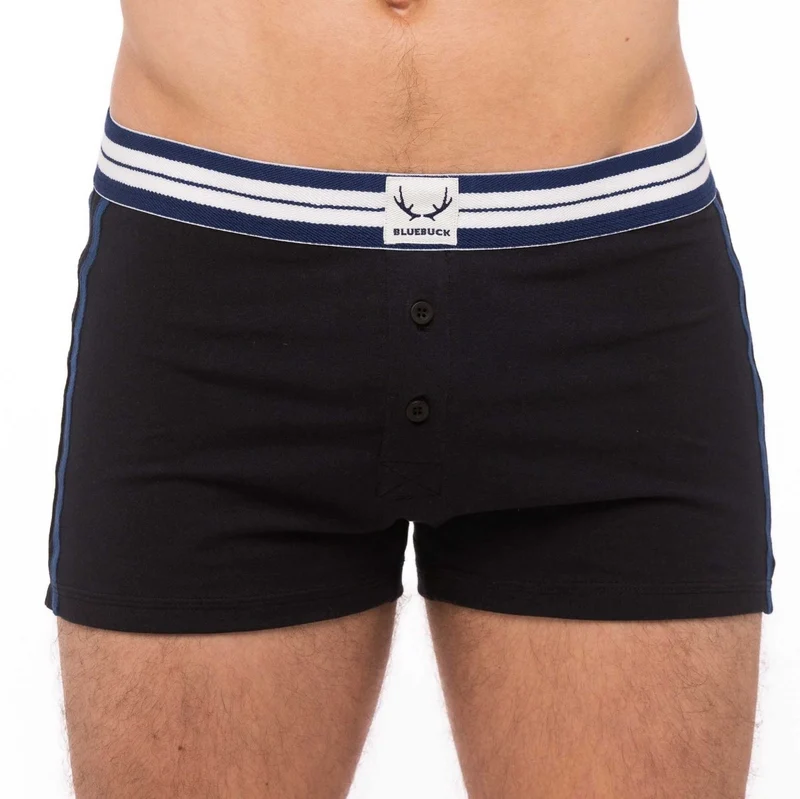 Schwarze Unterhosen aus Bio-Baumwolle von Bluebuck