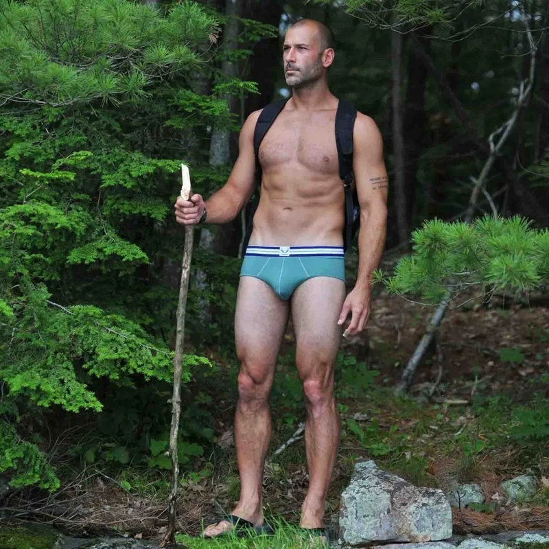Grüne Unterhose aus Bio-Baumwolle von Bluebuck
