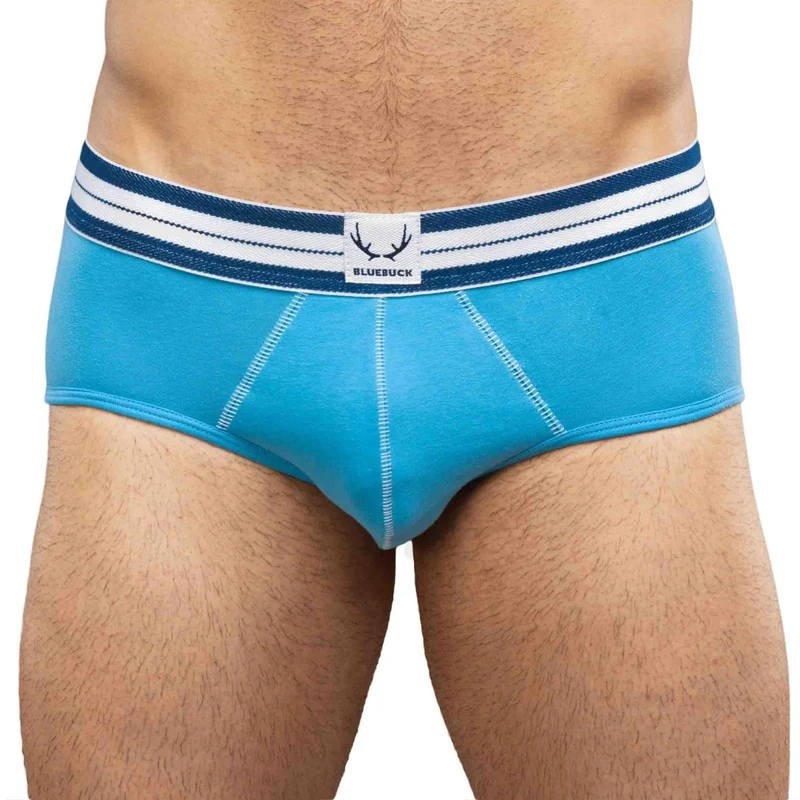 Hellblaue Unterhose aus Bio-Baumwolle von Bluebuck