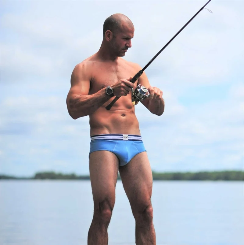 Hellblaue Unterhose aus Bio-Baumwolle von Bluebuck
