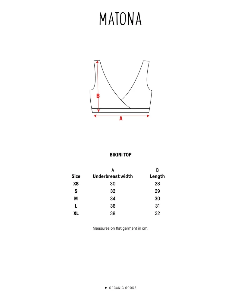 Orangenes Bikini Top aus Nylon von Matona