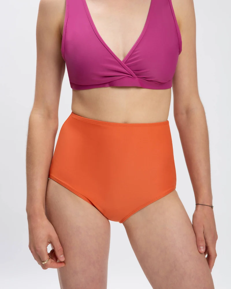 Orange Bikinihose aus Nylon von Matona