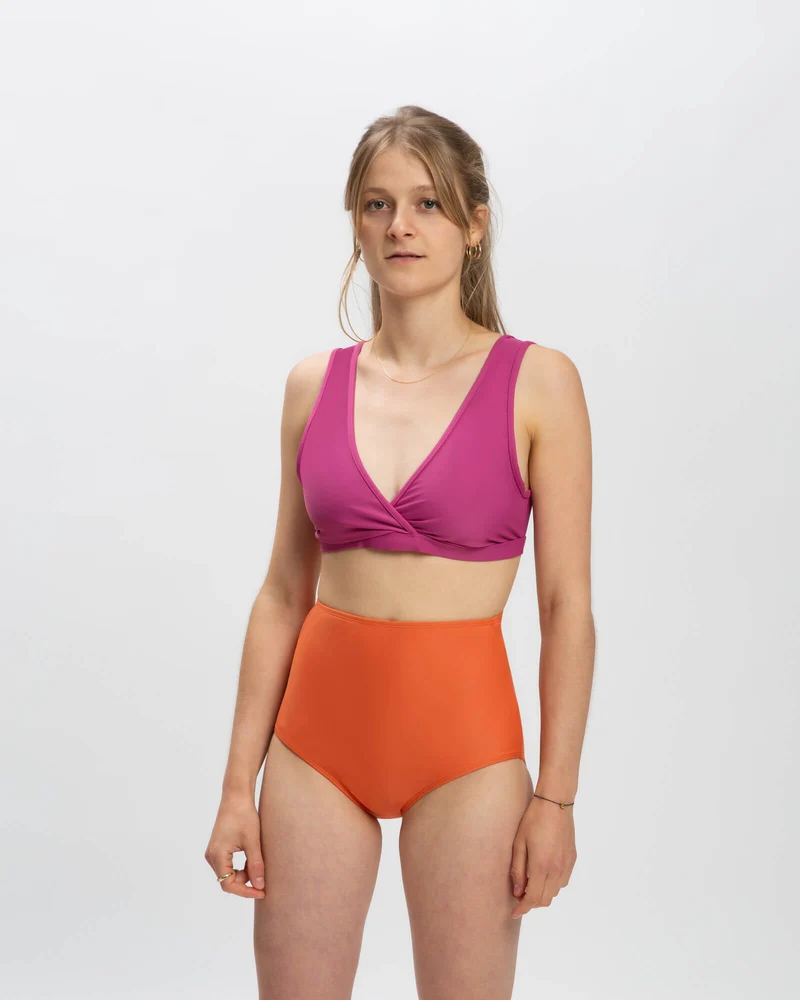 Orange Bikinihose aus Nylon von Matona