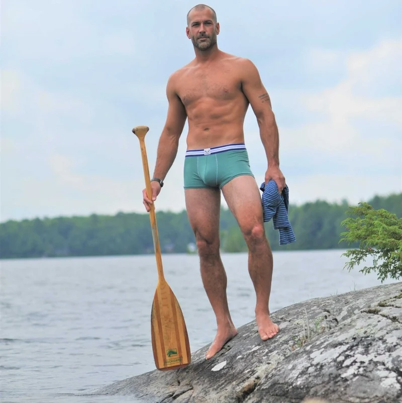 Grüne Boxershorts aus Bio-Baumwolle von Bluebuck