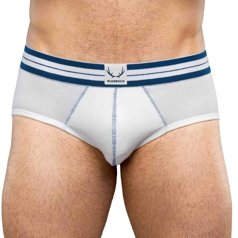 Weisse Unterhose aus Bio-Baumwolle von Bluebuck