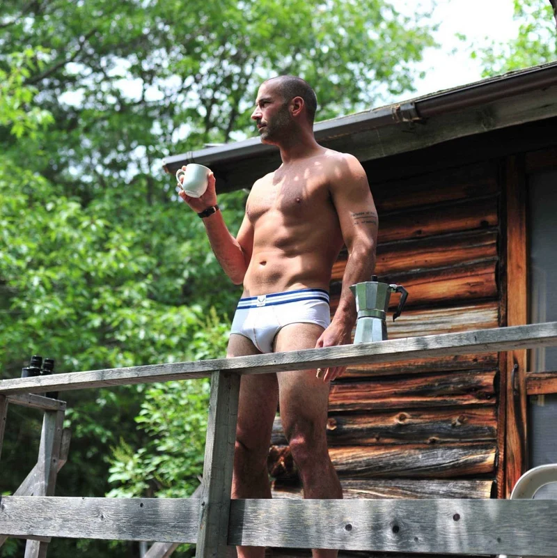 Weisse Unterhose aus Bio-Baumwolle von Bluebuck