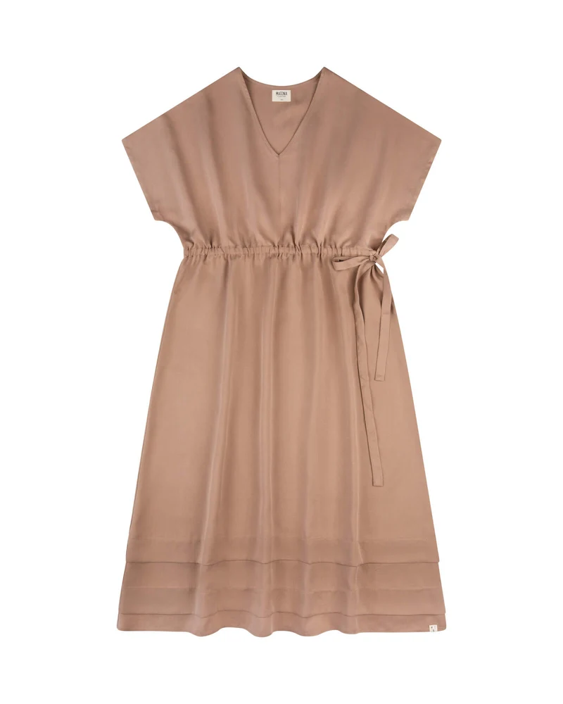 Braunes Kleid Portabella aus Tencel von Matona