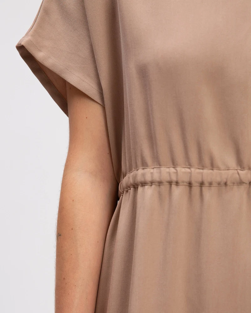 Braunes Kleid Portabella aus Tencel von Matona