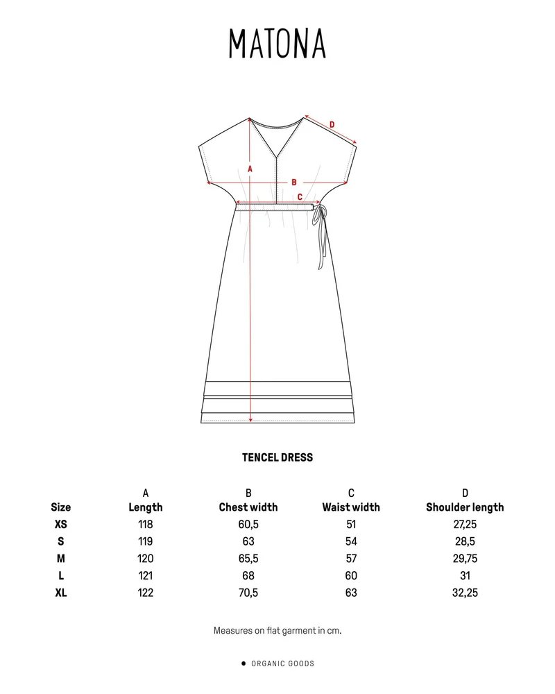 Braunes Kleid Portabella aus Tencel von Matona