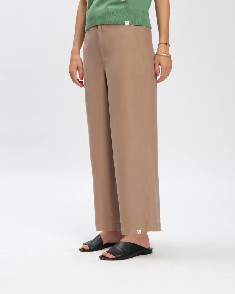 Braune Hose Portabella aus Tencel von Matona