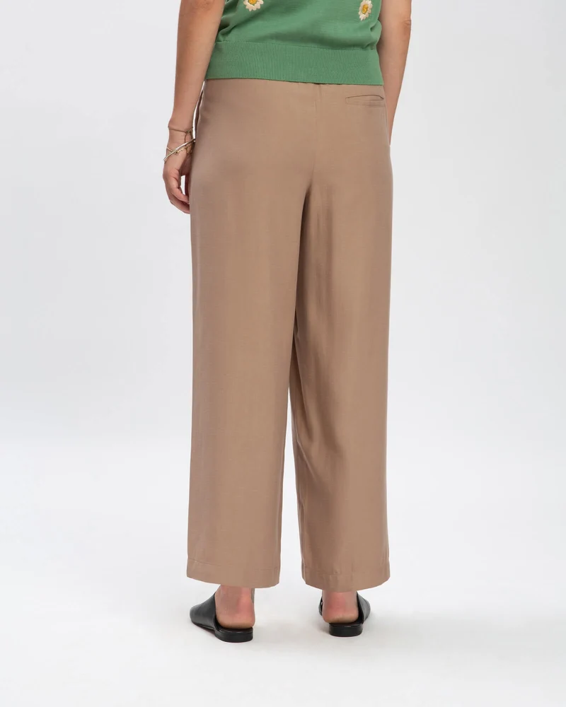 Braune Hose Portabella aus Tencel von Matona