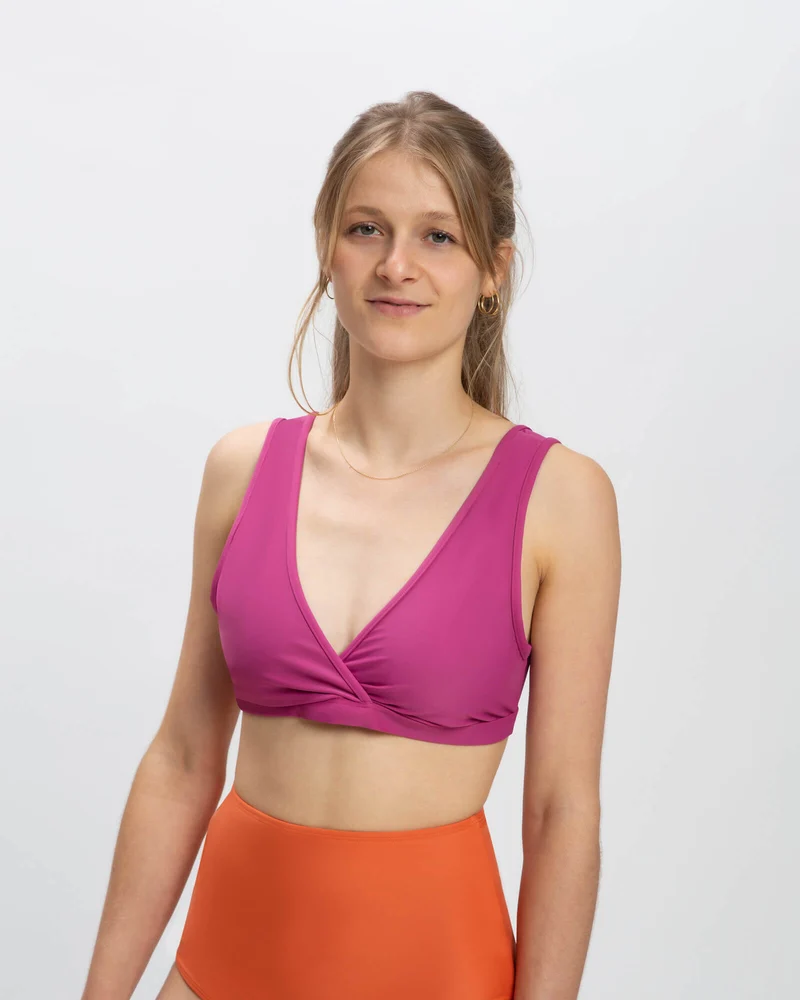 Purple Bikini Top aus Nylon von Matona
