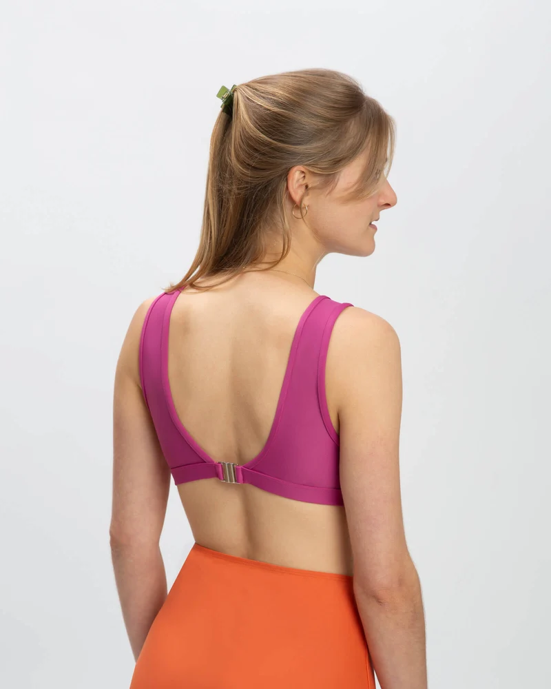 Purple Bikini Top aus Nylon von Matona