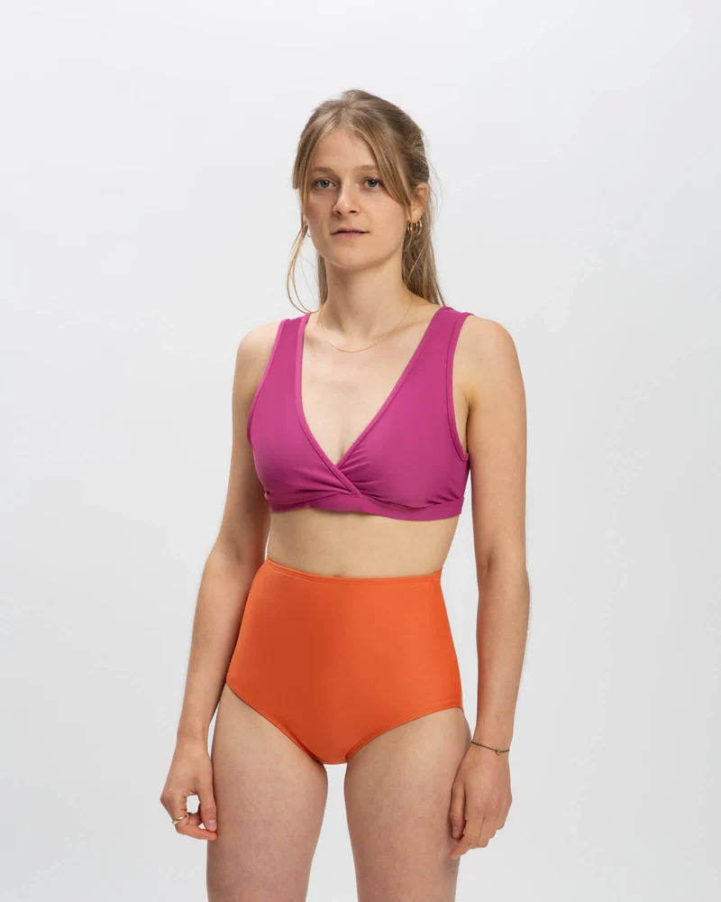 Purple Bikini Top aus Nylon von Matona