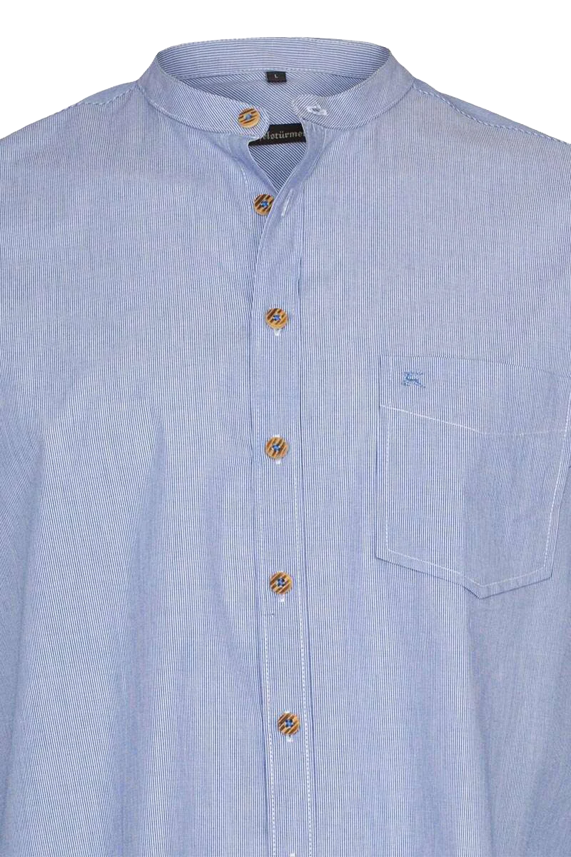 Trachtenhemd Slim fit gestreift