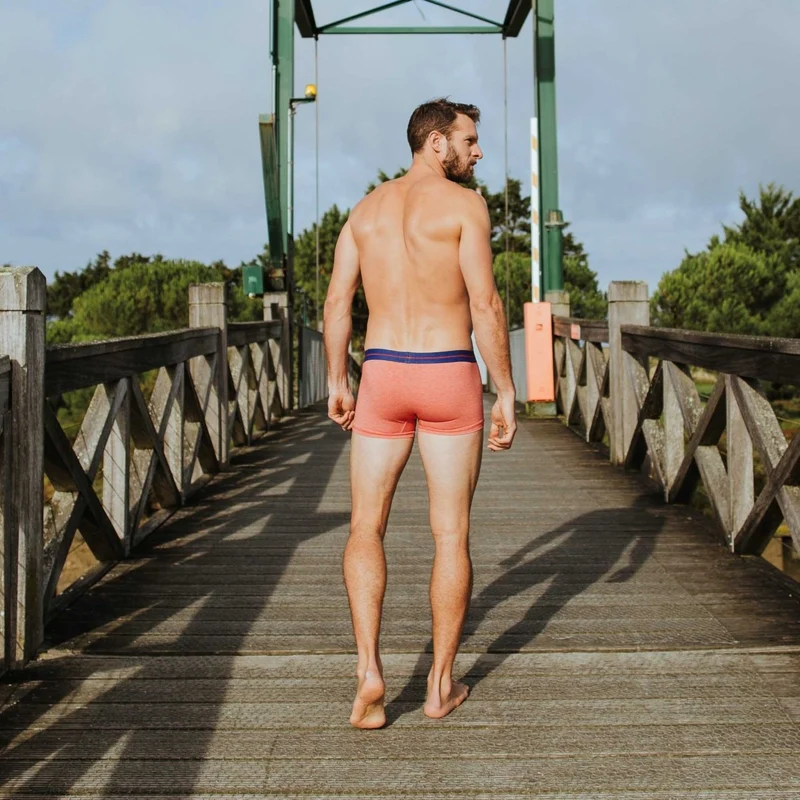 Rote Boxershorts aus Bio-Baumwolle und Seaqual von Bluebuck