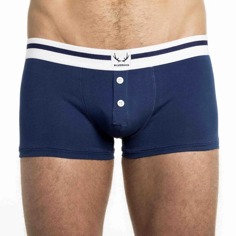 Dunkelblaue Boxershorts aus Bio-Baumwolle von Bluebuck