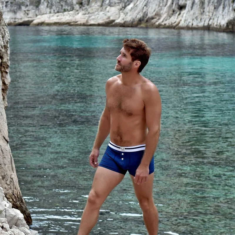 Dunkelblaue Boxershorts aus Bio-Baumwolle von Bluebuck