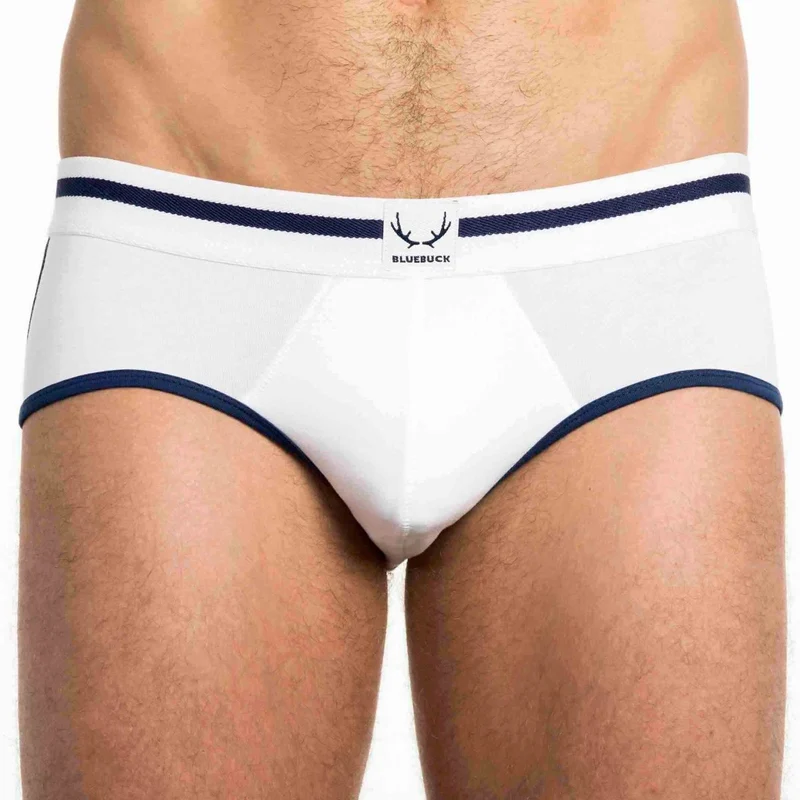 Weisse Unterhose aus Bio-Baumwolle von Bluebuck
