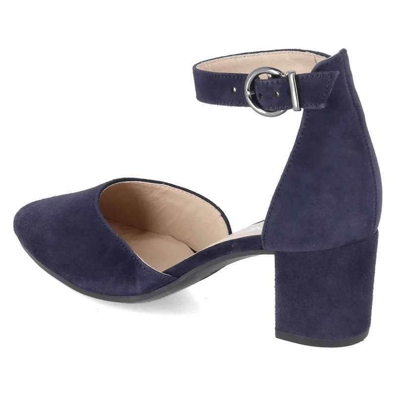 Riemchenpumps Blau