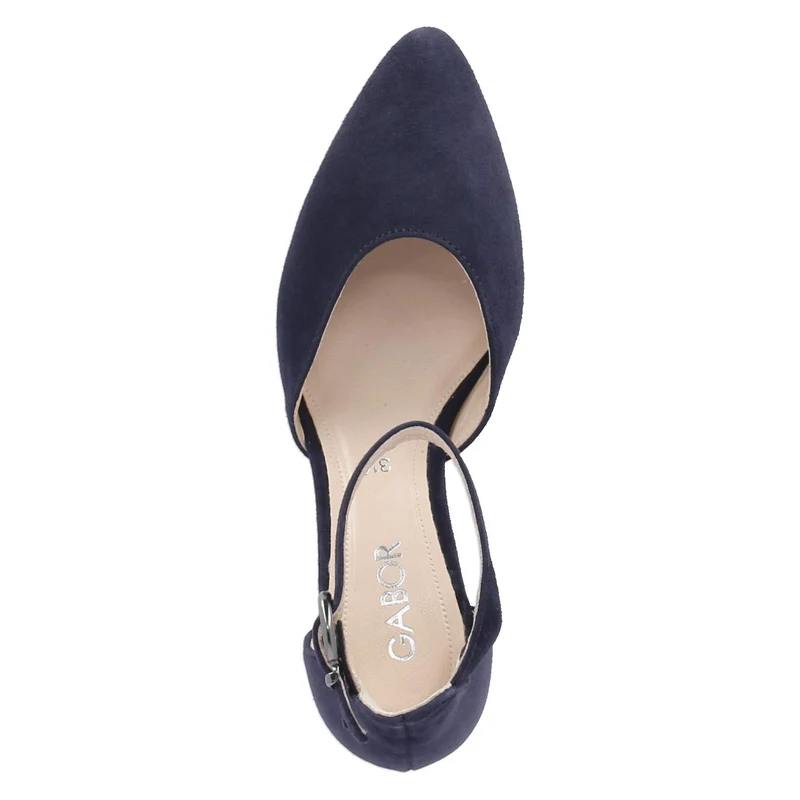Riemchenpumps Blau