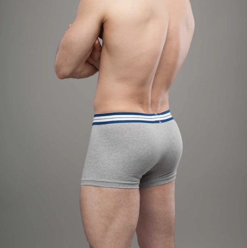 Graue Boxershorts aus Bio-Baumwolle von Bluebuck