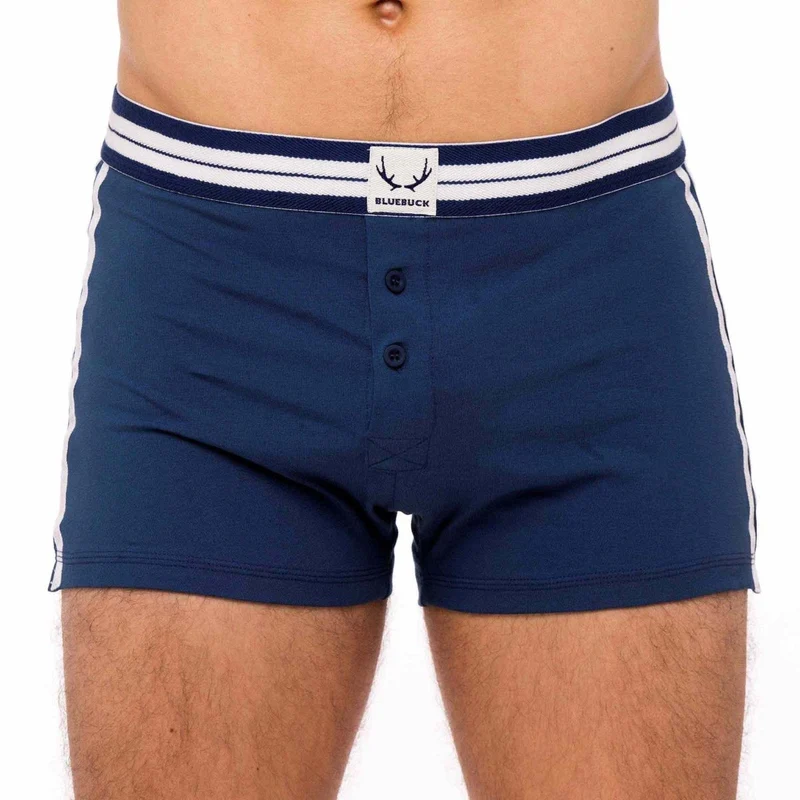 Marineblaue Unterhose aus Bio-Baumwolle von Bluebuck