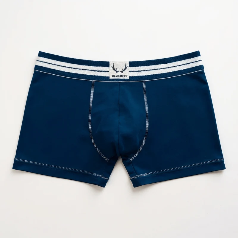 Dunkelblaue Boxershorts aus Bio-Baumwolle von Bluebuck