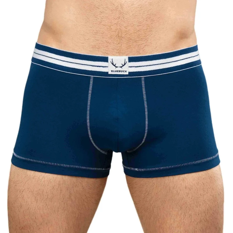 Dunkelblaue Boxershorts aus Bio-Baumwolle von Bluebuck