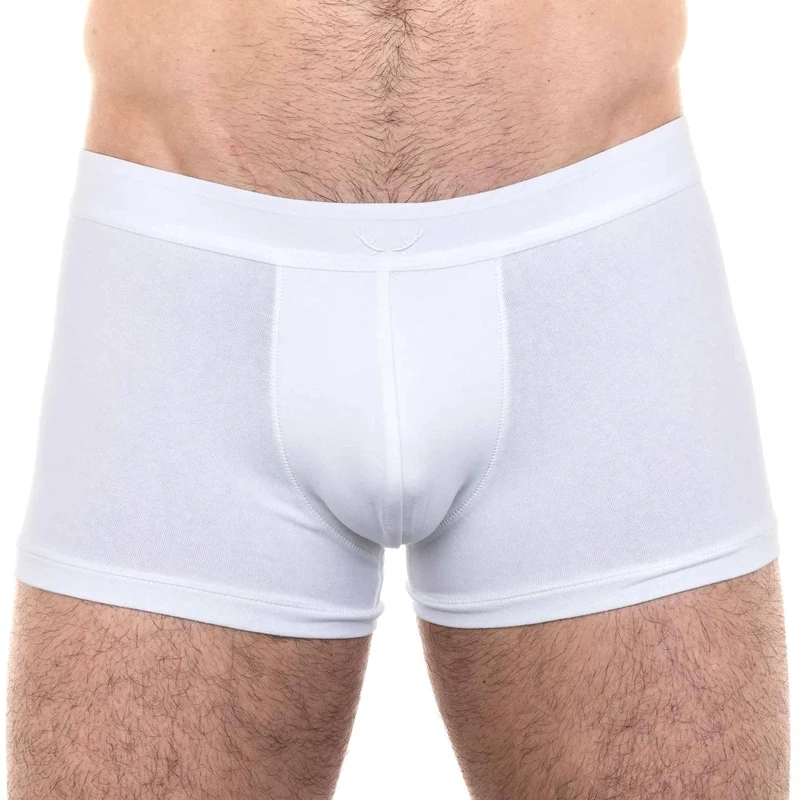 Weisse Boxershorts aus recycelter Baumwolle von Bluebuck