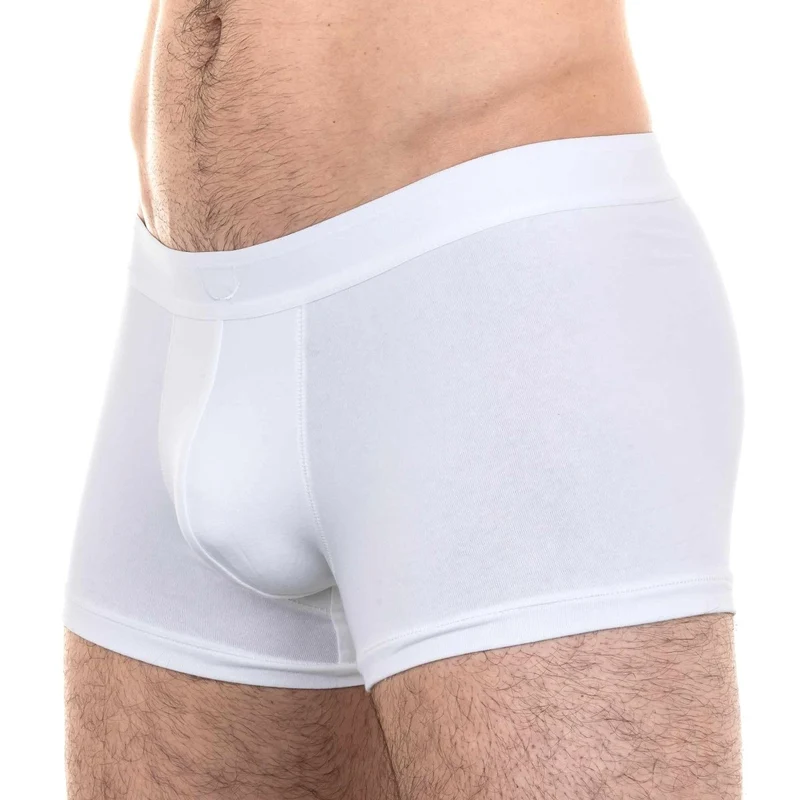 Weisse Boxershorts aus recycelter Baumwolle von Bluebuck