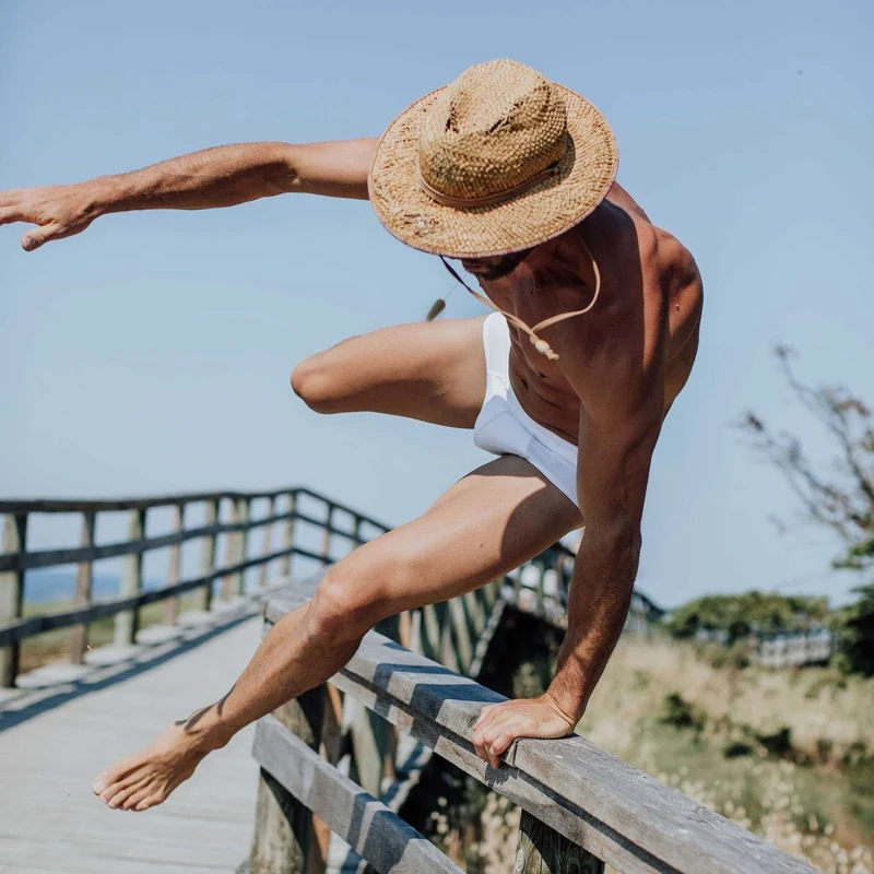Weisse Unterhose aus recycelter Baumwolle von Bluebuck