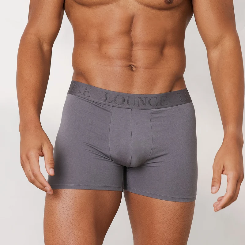 Luxe Herren-Boxer (3er Paket) - Dunkelgrau